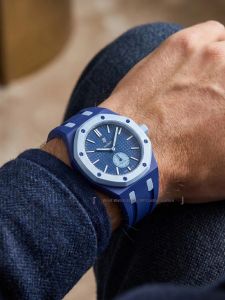 WANSHILI | Watch Band AP SWATCH Royal Pop Suitable Bio-ceramic Liquid Silicone