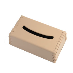 Nordic Style Luxury Leather Tissue Box Black Drawstring Paper Towel Holder Home Use Creative High End Feelings Storage Box