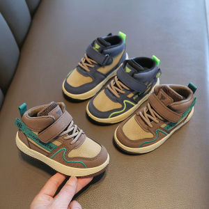 Sepatu Anak Anak Laki Import DIEWEL SNEAKER model Boot Fashion Size 21-32 Sepatu Anak Dengan Velcro Straps Sepatu High-Top Bahan Suede - Lazada