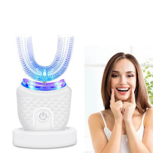 Electric U Shaped Type Toothbrush 360 Degrees Ultrasonic Adults Whitening Silicone Automatic Electric Toothbrush