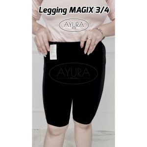AYURA Legging MAGIX 3/4 Rajut Celana Pendek Legging Lutut Biker Short Pants