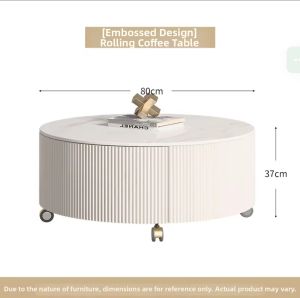 Light Luxury Fashion Mobile with Storage Coffee Table