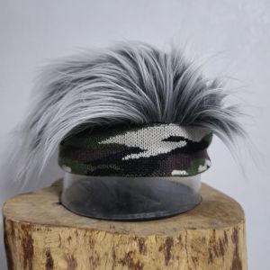 topi rambut palsu pria motif paisley allsize dewasa karet hitam