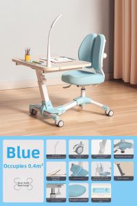 MEIHAOTONGNIAN | Height Adjustable Children Study Table and Chair Set