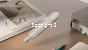 Logitech Spotlight 2 Bluetooth USB Advanced Presenter with haptics Digital Laser Pointer 1Y Logitech SG Service Centre