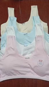 HK BR1942 Bra Bh Miniset Anak Wanita Pubertas Miniset Cewek Remaja Katun Pakaian Dalam