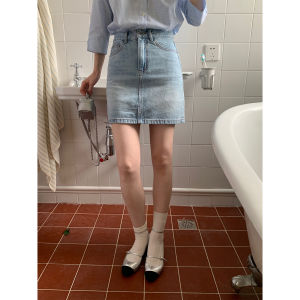 Le Lalin High Waist A-Line Mini Skirt Classic Summer Style Anti-Light Cotton Blend Korean Style Commute Short Skirt