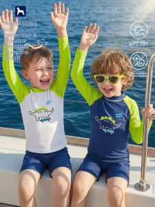 Momasong | Sunscren Cartoon Dinosaur Boys Swimwear
