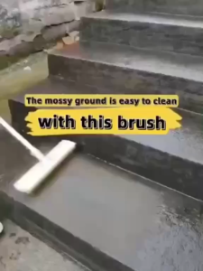 Wire Brush with Stainless Steel Long Handle Floor Scrub Brush Heavy Duty Wire Broom Moss Removal Iron Brush Cleaning Brush Floor Cleaning Broom Steel Brush Handy Gadget for Cracks Flagstone Concrete Pavements Bricks#TB06
