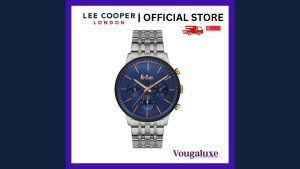LEE COOPER OFFICIAL Men Metal Band Silver Watch Water Resistant Affordable Branded Timepiece (2 Years Warranty) LC06897.390