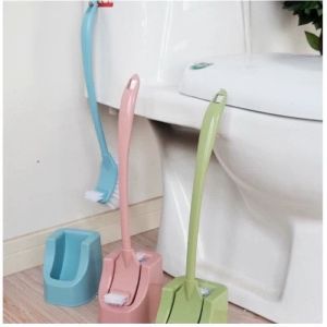 Double-Sided Toilet Brush Long Handle Toilet Brush with Holder Bathroom Accessories Toilet Cleaner Brush