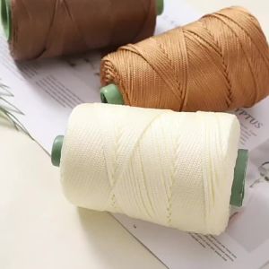 1pc 3mm Crocheting Light Weight Rope Cool Hollow Yarn To Crochet Summer Sun Hat Hand Knitting Thick Threads Bag Hat Cushion