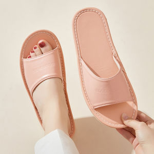 Dép Cao Cấp Phòng Làm Đẹp Văn Phòng Phòng Thử Đồ Khách Sạn Đế PVC Mùa Hè Thoáng Khí Chống Trượt Dép Lười