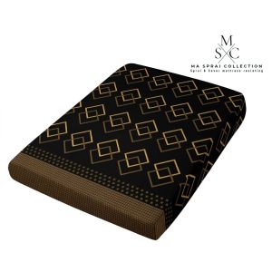 Sarung Kasur Busa Resleting Motif Geometri Bahan Pigment No 1234 Sprai Resleting Tinggi 20cm