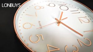 TopTrend Silent Quartz Simple Modern Living Room Wall Clock (10INCHES): A Perfect Valentine's Gift