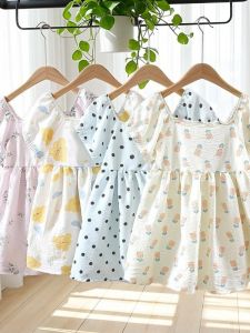 Casual Summer Dress for Girls Princess Style Thin Lightweight Childrens Clothing Korean Version Cute Fashionable Romper Skirt