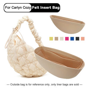 EverToner Organizer Insert Bag For Carlyn Cozy M L Women Cloud Underarm bag Purse Large Liner Lady Makeup Bag Shape
