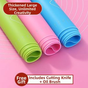ciiemen | Non-Slip Heat-Resistant Measured Dough Mat Long Rectangle