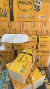 Combo 5 gói 10 gói giấy ăn cao cấp 500 tờ 4 lớp Hoàng Hải Bolides (tặng kèm 1 gói nhỏ)