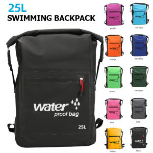 25L PVC Outdoor Waterproof Dry Bag For Kiking Kayaking Boating Canoeing Swimming Camping Water Resistant Backpack