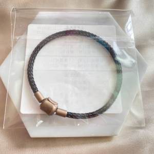 Hard Gold Beads Bracelet Cord Suitable for Zhou Sheng Transient Bead Hand Rope Charme Steel Wire Rope Leather Bracelet String Bead