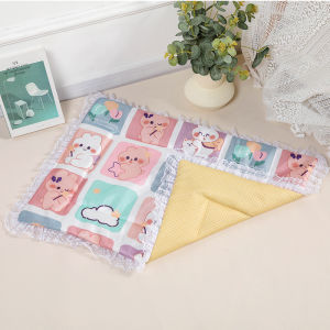 Pet Cooling Ice Silk Mat Summer Rabbit Cage Pad Chinchilla Pig Guinea Pig Sleeping Pad Temperature Regulation Rabbit Mat