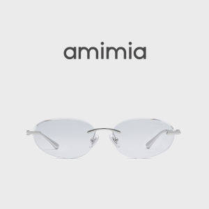 amimia | UV Protection Oval Rimless Sunglasses