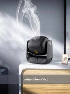 Rotatable อิเล็กทรอนิกส์ธูป Burner ใหม่หมุน AROMA เครื่องคุณภาพสูง Arabian Censer USB ชาร์จชุดของขวัญ
