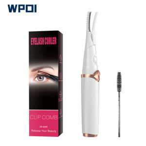 Electric Eyelash Curler Fast Heating 3-gears Temperature Adjusted Rechargeable Eye Lash Curling Clip Makeup Tools