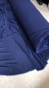 Vải Voan Cát Xanh Đậm Khổ 1m5 - Co Giãn Nhẹ Mỏng Có Độ Rũ Mặt Vải Nhám - Làm Lót Áo Kiểu