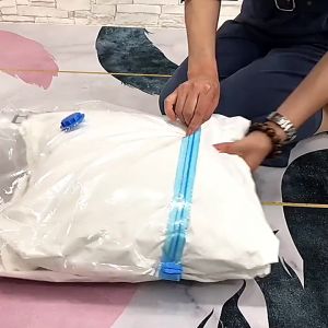 ถุงสูญญากาศ ใช้สำหรับการเสื้อ ชุด แขนยาว ผ้าห่ม แจ็คเก็ตลง ถุงเก็บเสื้อผ้า เพียง 80% ประหยัดพื้นที่