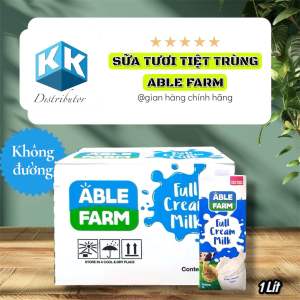 Sữa Tươi Tiệt Trùng Không Đường Able Farm Hộp 1 Lít