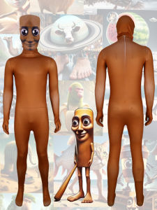 Tung Tung Sahur Role-playing Cartoon Stick Figure Jumpsuit Role-playing Halloween Carnival Party Dress Up Suit For Adults