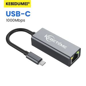 Kebidumei | KEBIDUMEI USB3.0 To RJ45 Gigabit Network Card 10/100/1000Mbps USB Ethernet Adapter For PC MacBook Win10 11 Wired LAN Adaptor