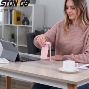 360 Adjustable Phone Stand Lightweight Portable Desktop Holder for Tablets and Mobile Devices Perfect for Movies and Video Calls