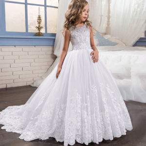 MQATZ Girls Dress A-Line Princess Dress Birthday Wedding Evening Kids Children Clothing 3-14 Years LP-231