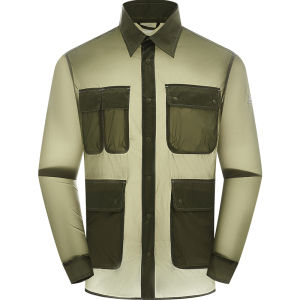 จี๊ป | เสื้อแจ็คเก็ตกันแดดสำหรับตกปลากลางแจ้งแบบลำลองสำหรับผู้ชาย เสื้อคลุมกันฝนระบายอากาศได้ดี แขนยาว เสื้อคลุมกันลม กันน้ำ น้ำหนักเบา สำหรับฤดูร้อน