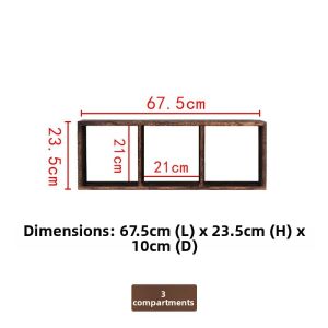 New Chinese Style Solid Wood Wall-Mounted Display Rack