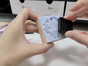 CraftyManor 12 Color Pigment Ink Pads for Stamps Fingerprint Ink Pad for Kids Stamp Pad for Scrapbook Paper & Stamps for Classroom & Clothing Stamp & Letter Stamps Archival