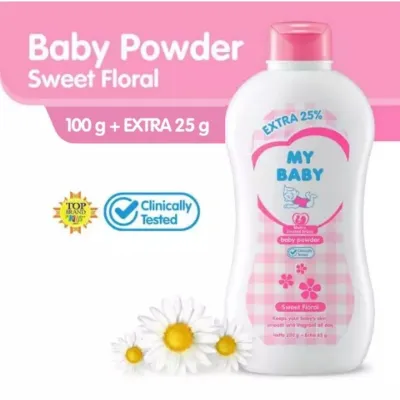My Baby Powder Bedak Bayi Wanginya Tahan Lama 100gr ekstra 25 gr