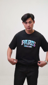 Otsky Kaos Pria Oversize Reflective Rainbow Series