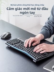 Sanwa Supply | Bộ Bàn Phím Và Chuột Bluetooth Không Dây Ergonomic có Đế Dựa Cánh Tay