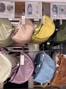 New 2025 Dumpling Shaped Canvas Shoulder Crossbody Bag for Women Nylon Handbag Mobile Phone Bag Casual Style Youth Fashion