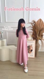 Two Mix - Raya Collection 2025 - Fatimah Gamis Anak Perempuan - Baju Muslim Anak Cewek 1-12 Tahun