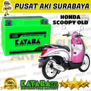 HONDA SCOOPY OLD KAYABA GTZ5S HIJAU AKI PUSAT AKI SURABAYA VERZA BLADE KIRANA SPACY MTZ5S YTZ5S DTZ5S