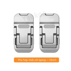 Giá đỡ máy tính xách tay vô hình 1 cặp vật liệu hợp kim kẽm di động có thể gập lại nhỏ chân đế giá đỡ máy tính xách tay