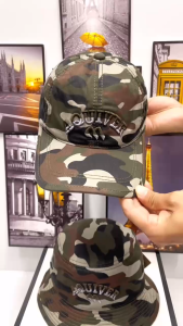 Mũ Lưỡi Trai/Nón Bo Lính Họa Tiết Rằn Ri Phù Hợp Cho Cả Nam Và Nữ.