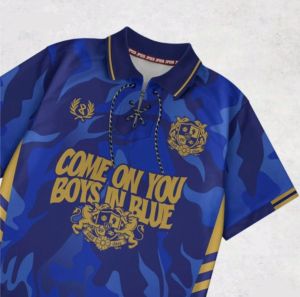 jersey vintage COME ON YOU BOYS IN BLUE persib series / jersey fantasi persib / jersey persib warna biru / jersey casual / jersey supporter bola