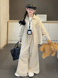 MPW | Fashionable Autumn Cotton Linen Set for Girls