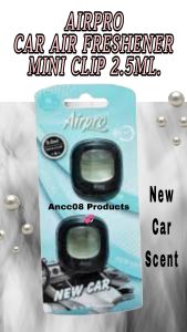 Air Freshener Mini Clip Car Airpro 2.5ml. New Car Scent